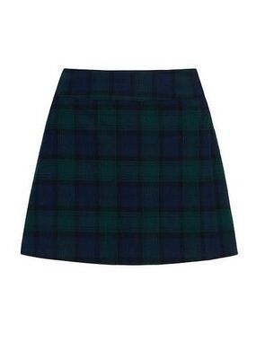 NWOT Hill House Tatiana Blackwatch Tartan Plaid A-Line Skirt - Navy and Green